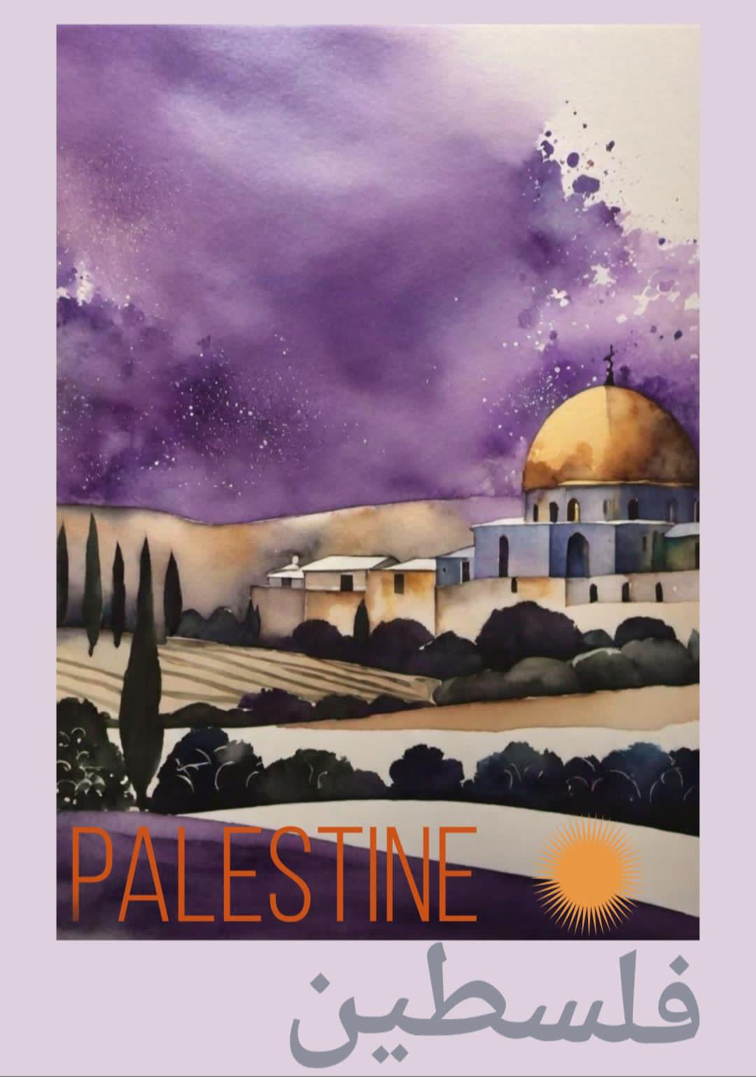 Støtteplakat Palæstina