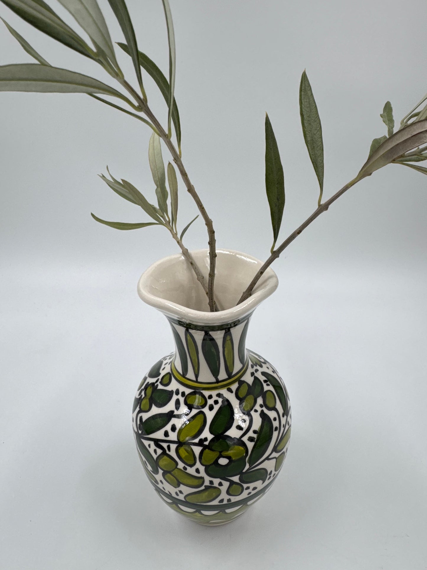 Al Khalil Vase, Light Green 18 cm