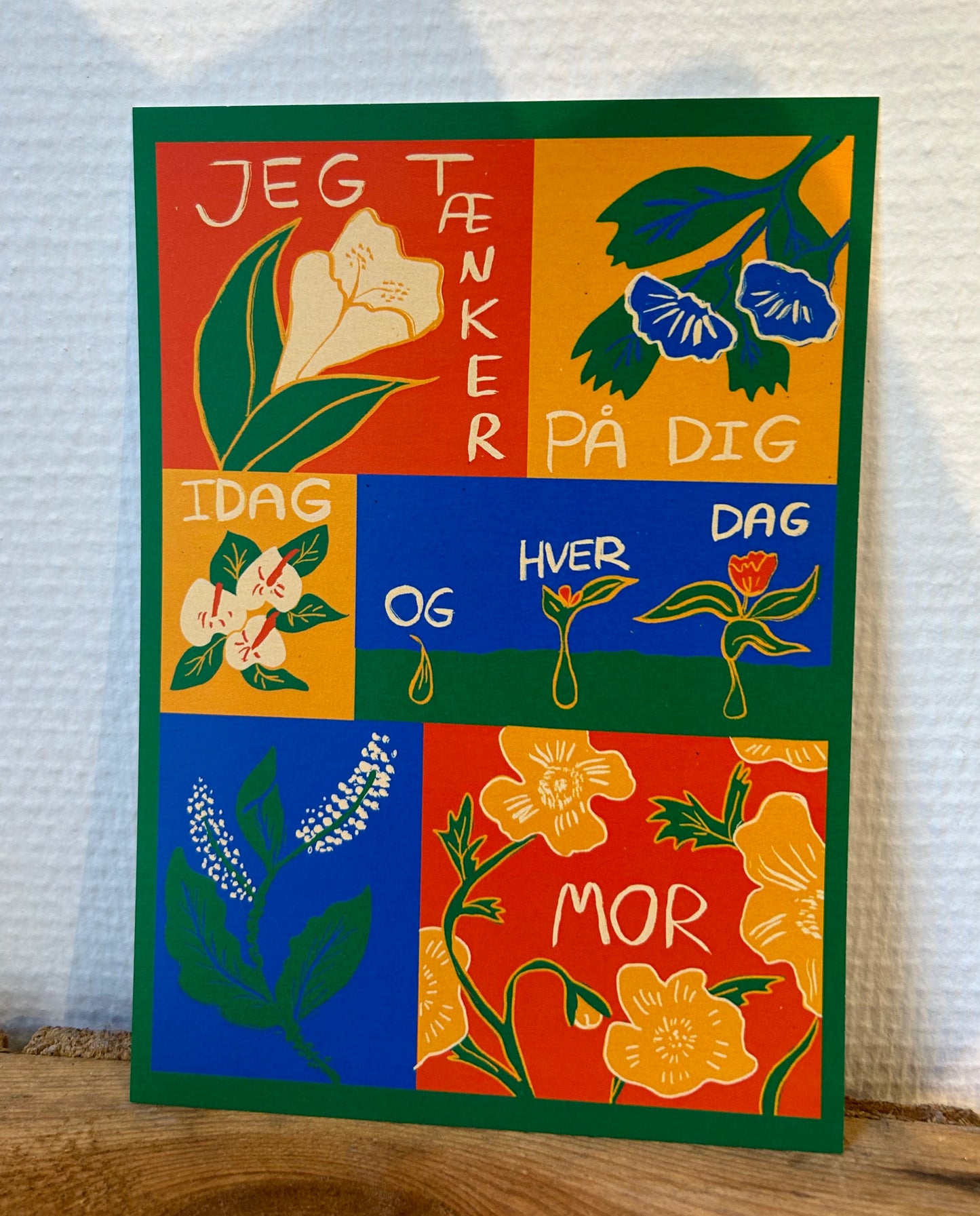 Kort A5 Tænker på dig Mor