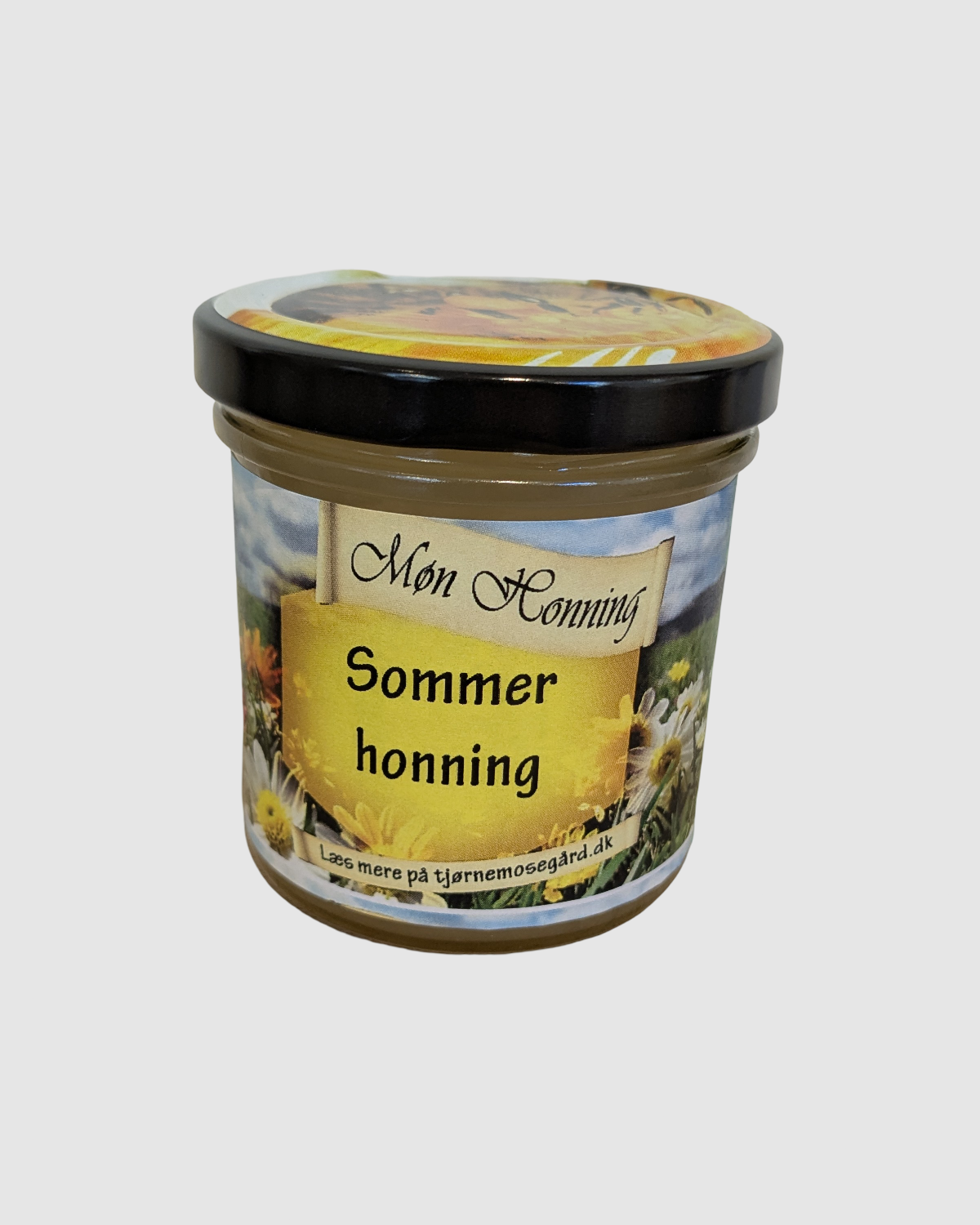 Sommer-honning fra Møn i glasbeholder – 100% naturlig, koldslynget og bæredygtig dansk honning