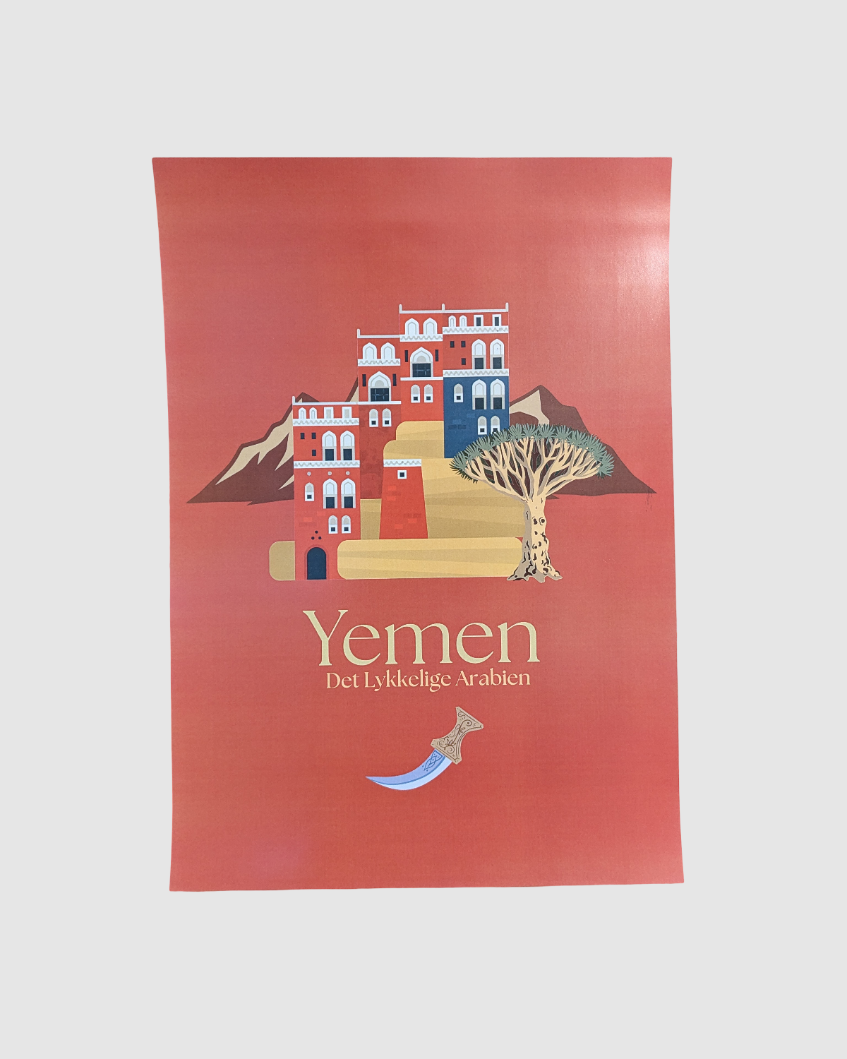 Støtteplakat for Yemen - Rød