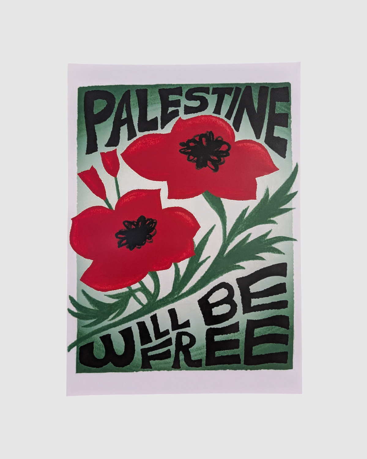 Støtteplakat Stop Annekteringen af Palæstina - Palestine will be free