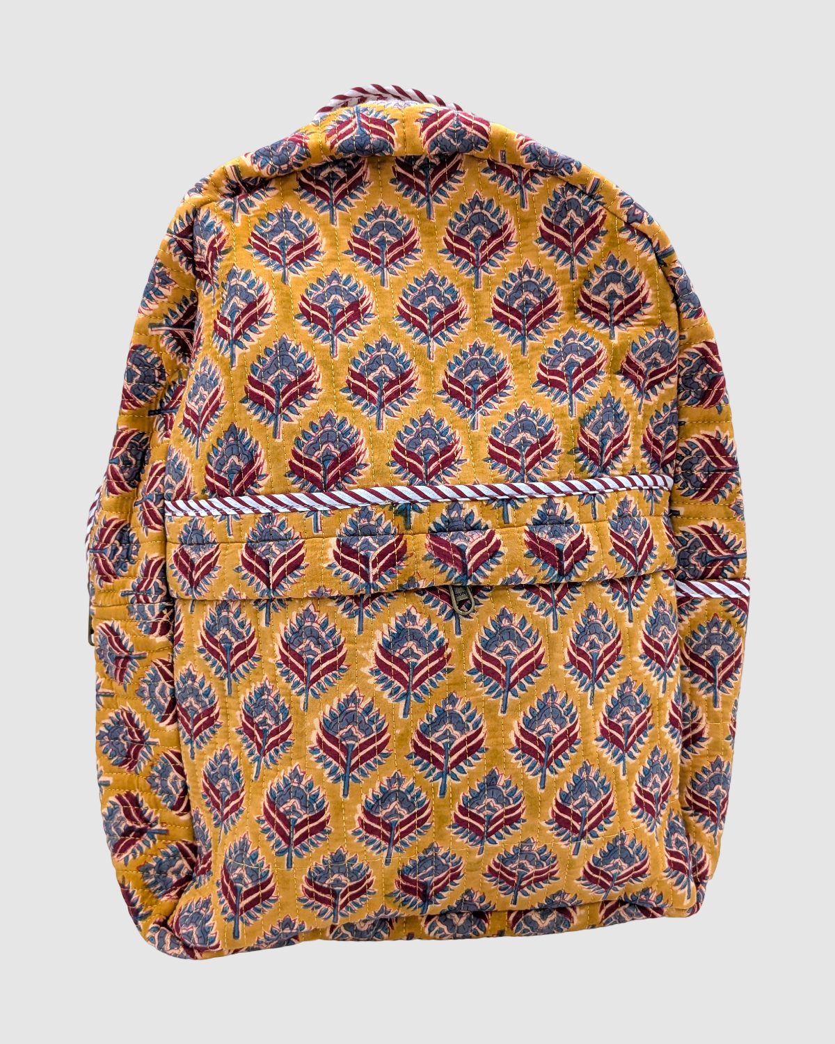 Quilted rygsæk - sennepsgul