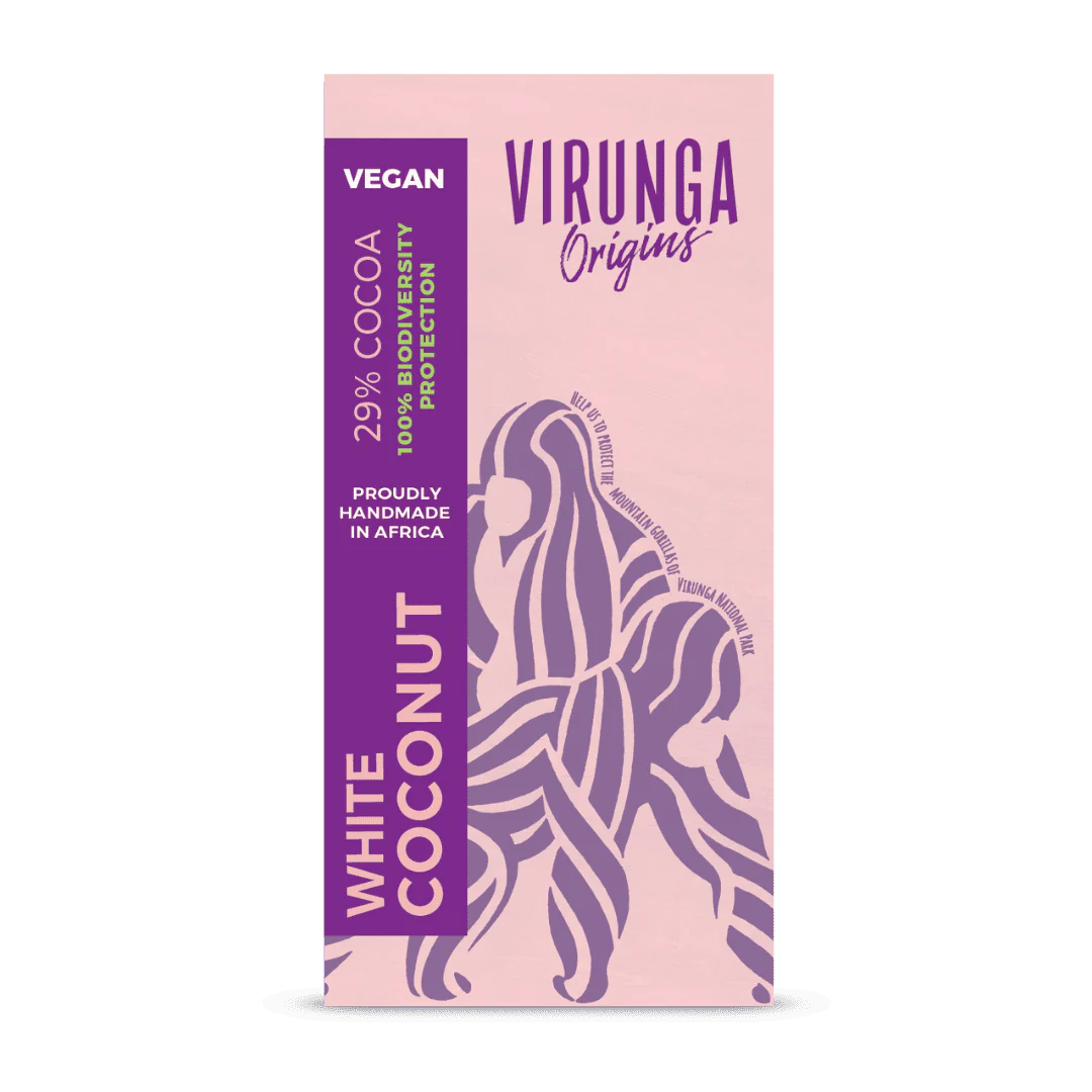 Håndlavet vegansk hvid chokolade fra Congo (DRC)
