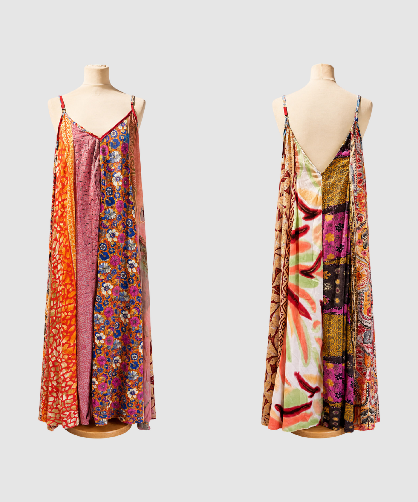 Maxi kjole i ren silke - Plus Size Avanti