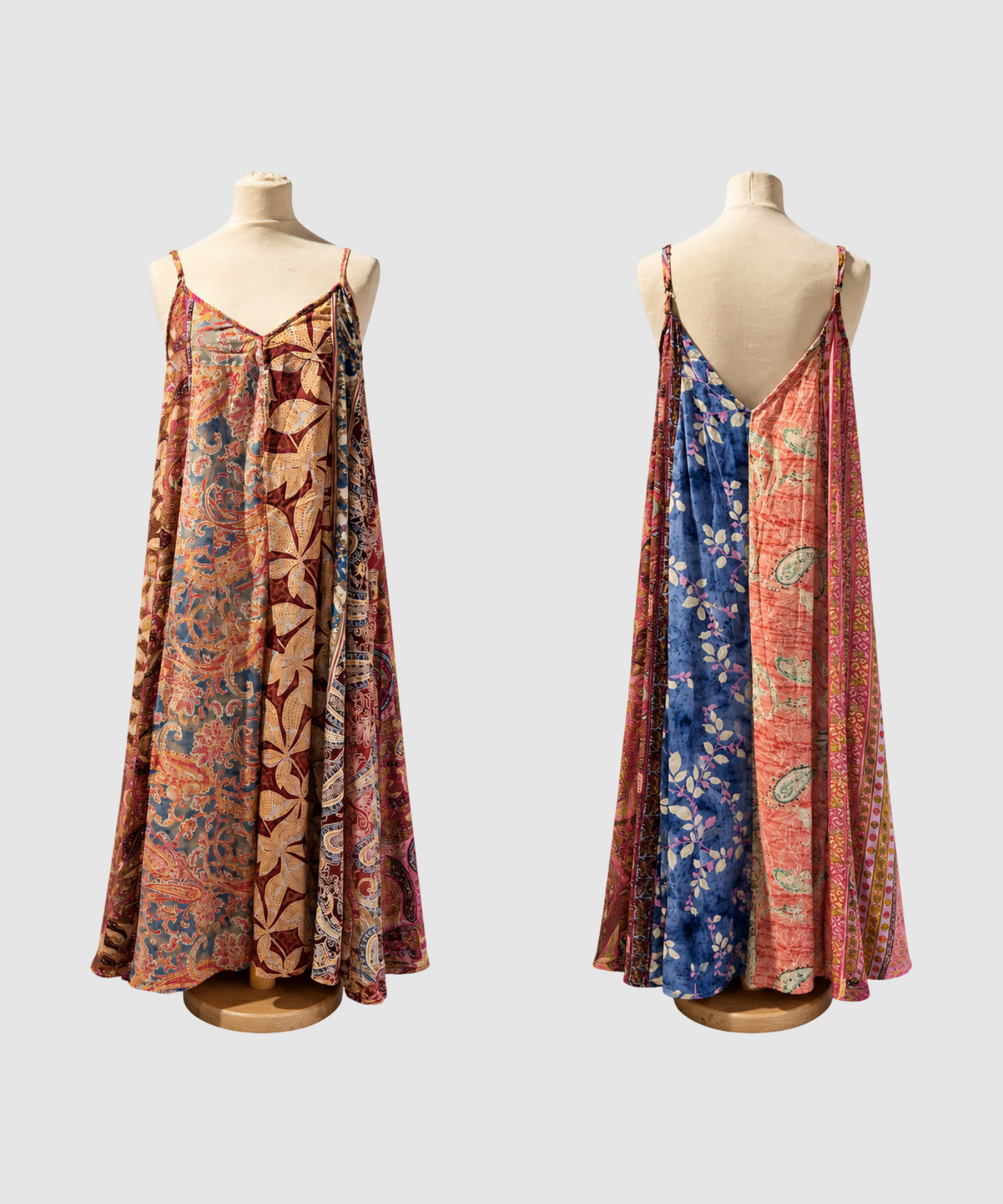 Maxi kjole i ren silke - Plus Size Tanvi