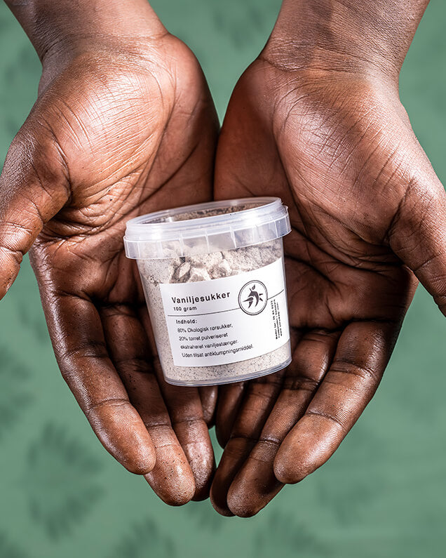 Vaniljesukker med ægte vanilje fra Uganda