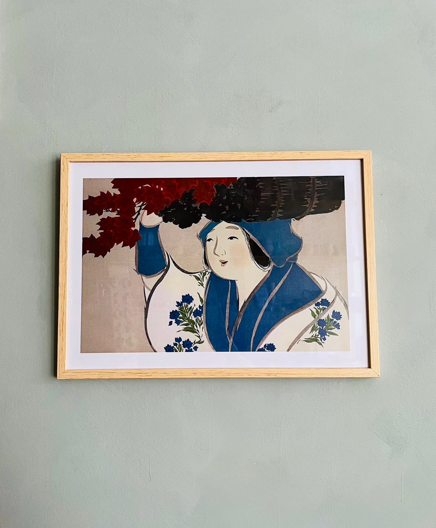 VINTAGE JAPANSK "KAMISAKA PLAKAT