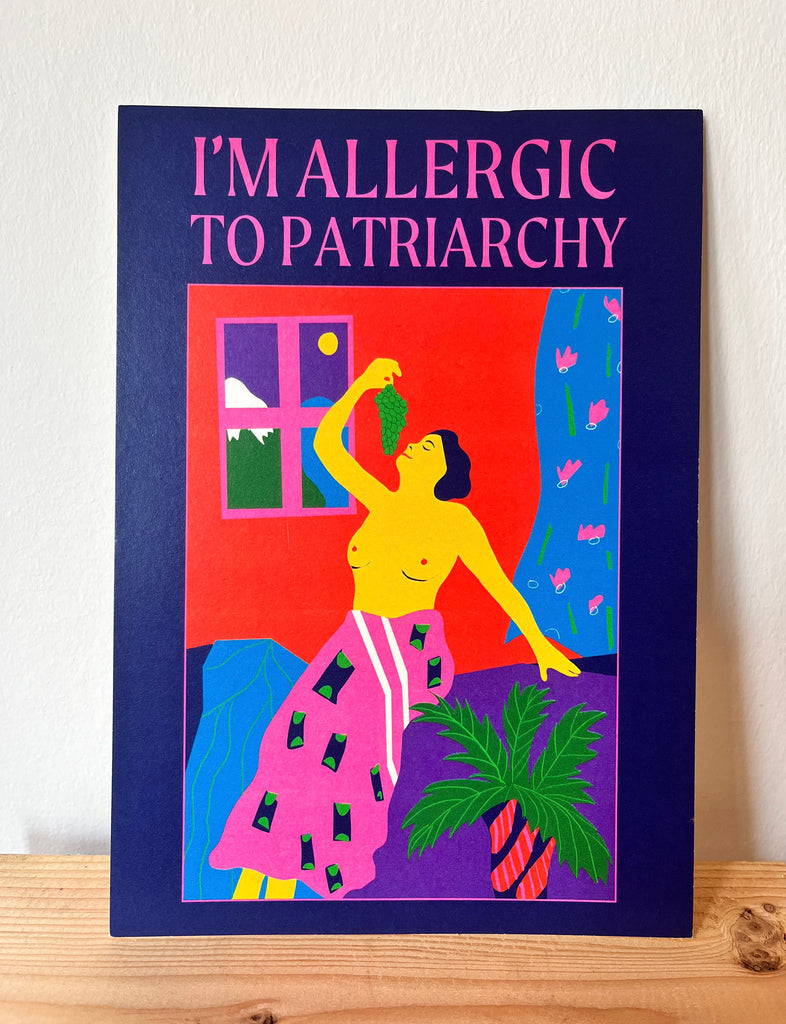 Kort A5 I'm Allergic To Patriarchy