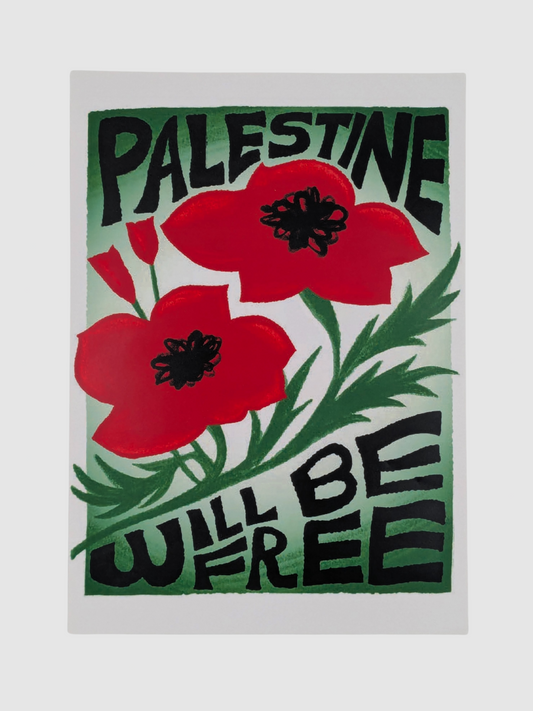 Støtteplakat Stop Annekteringen af Palæstina - Palestine will be free