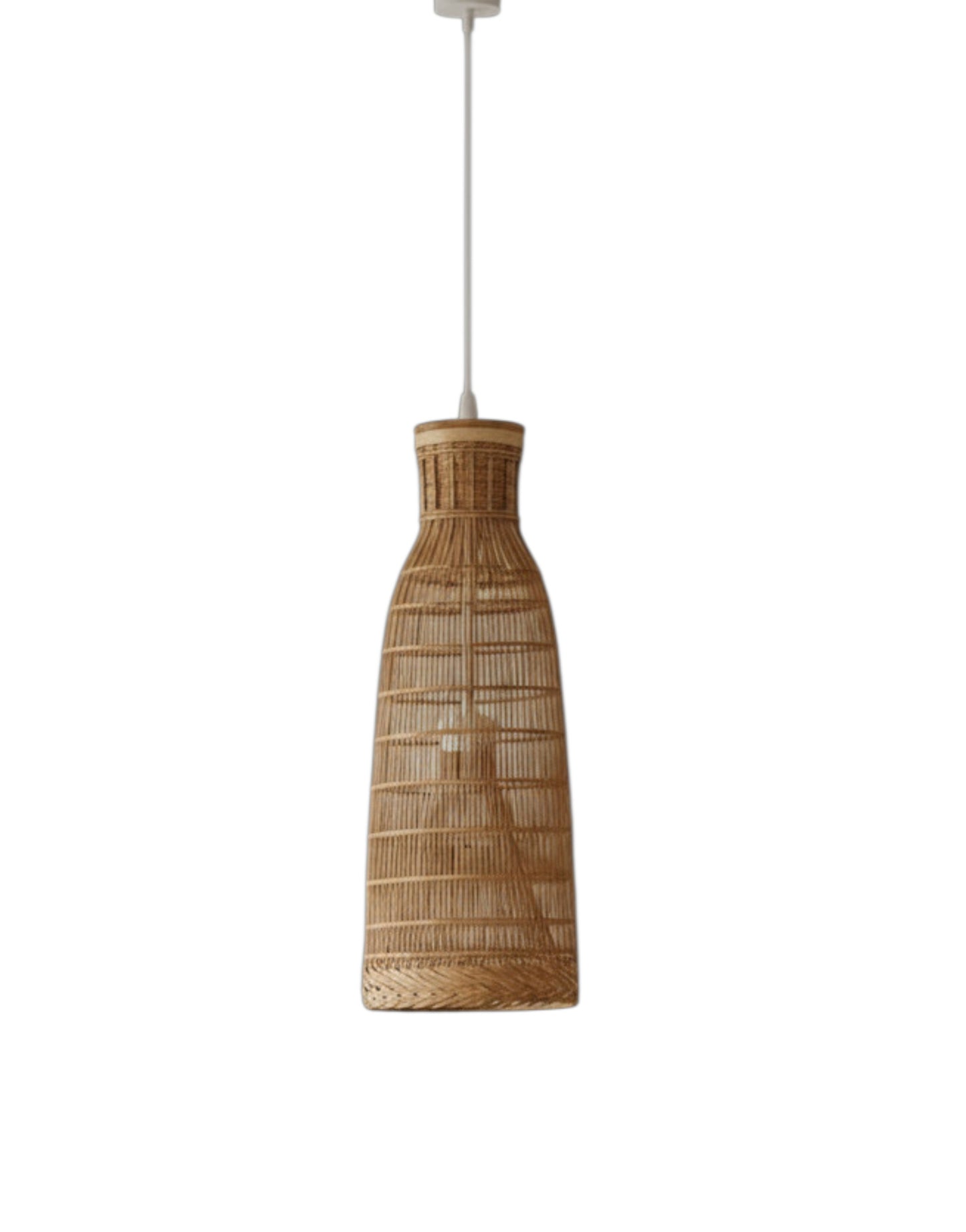 Loftlampe af bambus fibre