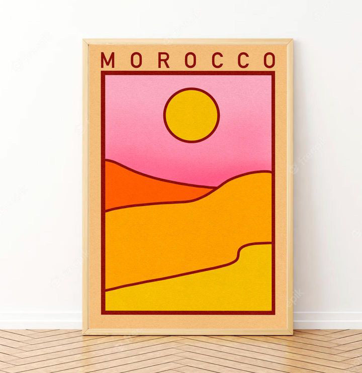 Støtteplakat Marokko