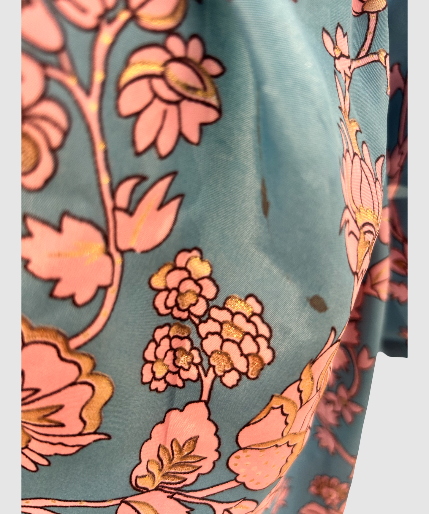 Midi silkekimono i 100 % Mulberry silke – 2. sortering (1)