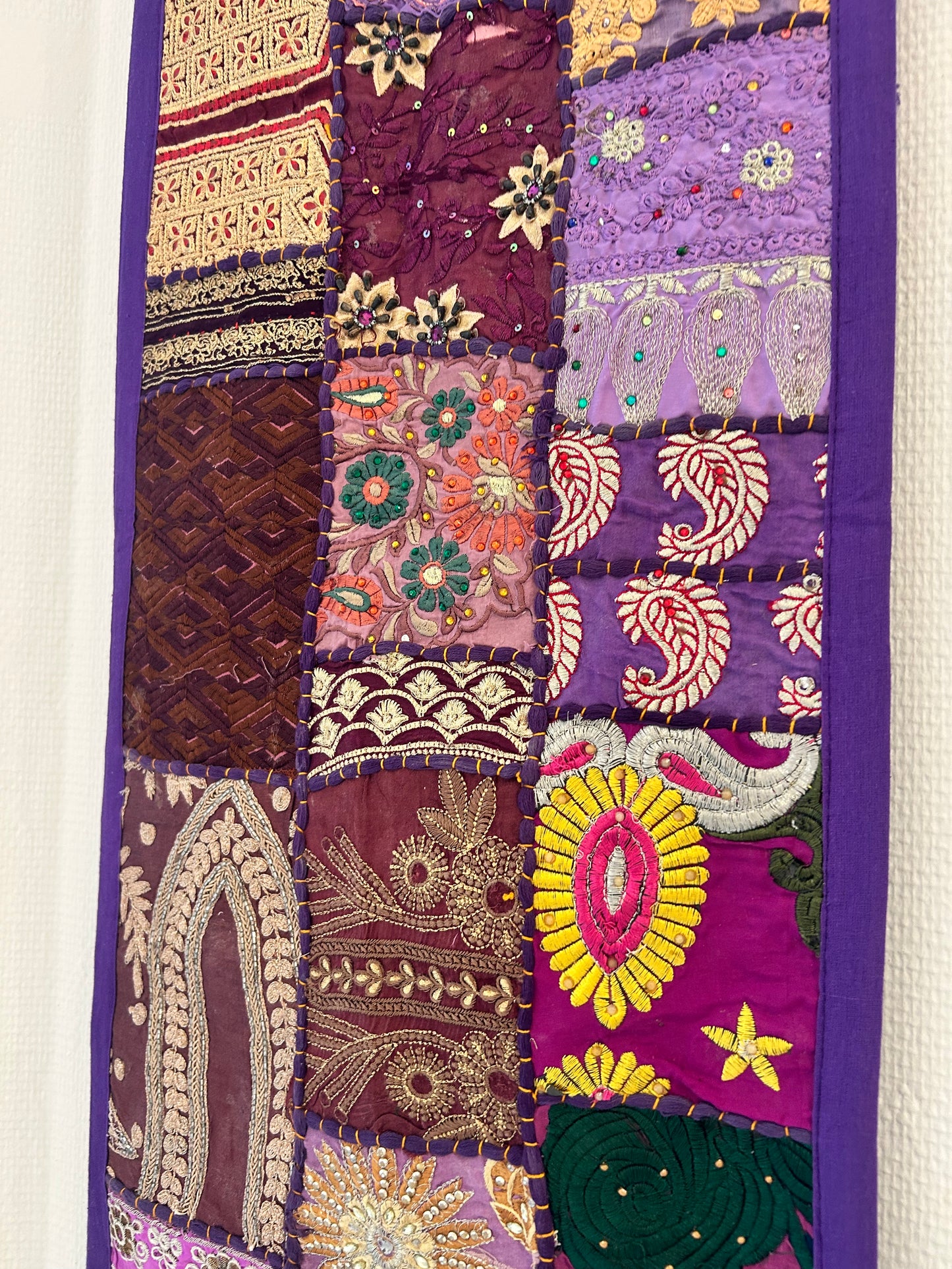 Vintage Sari – Vægophæng - Lilla