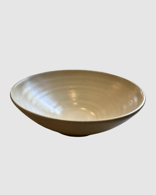 Hånddrejet morgenmadsskål - Nude mat