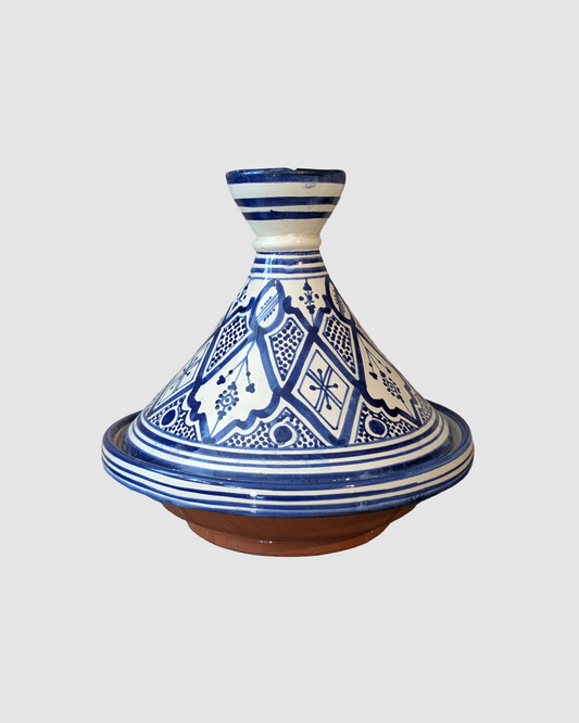 Håndlavet tagine - 25 cm oceanblå