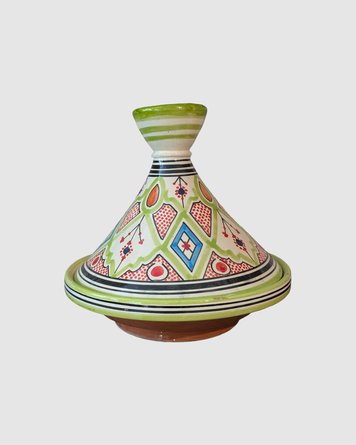 Håndlavet tagine - 25 cm grøn