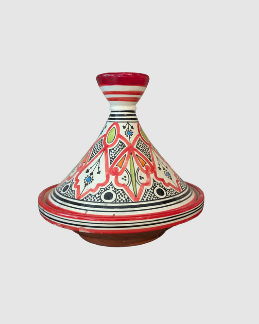 Håndlavet tagine - 25 cm rød
