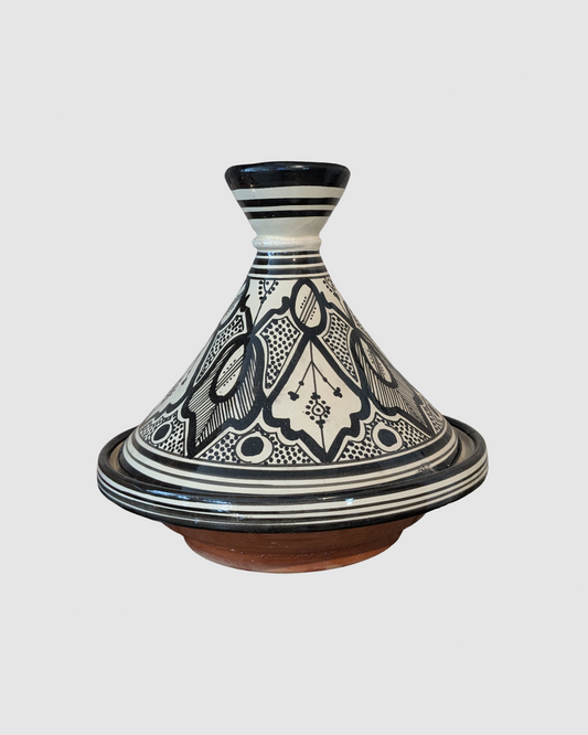 Håndlavet tagine - 25 cm sort