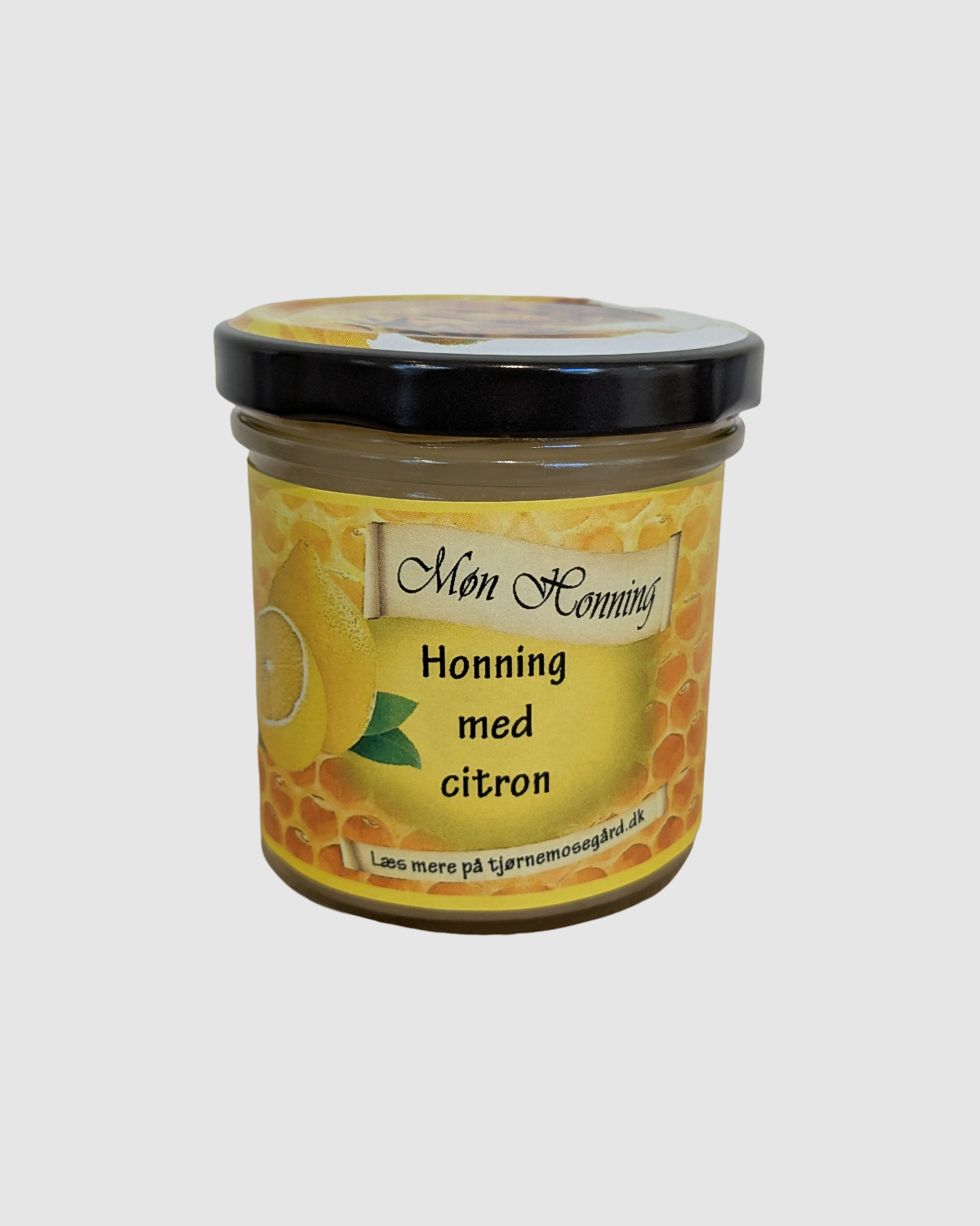Citron-honning fra Møn i glasbeholder – 100% naturlig, koldslynget og bæredygtig dansk honning