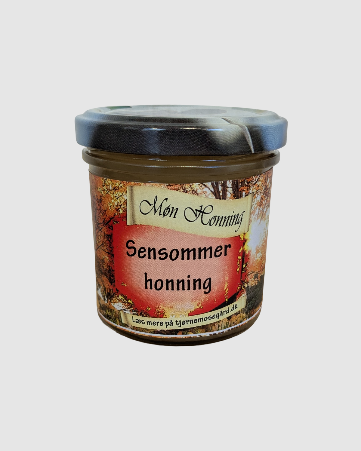 Sensommer-honning fra Møn i glasbeholder – 100% naturlig, koldslynget og bæredygtig dansk honning