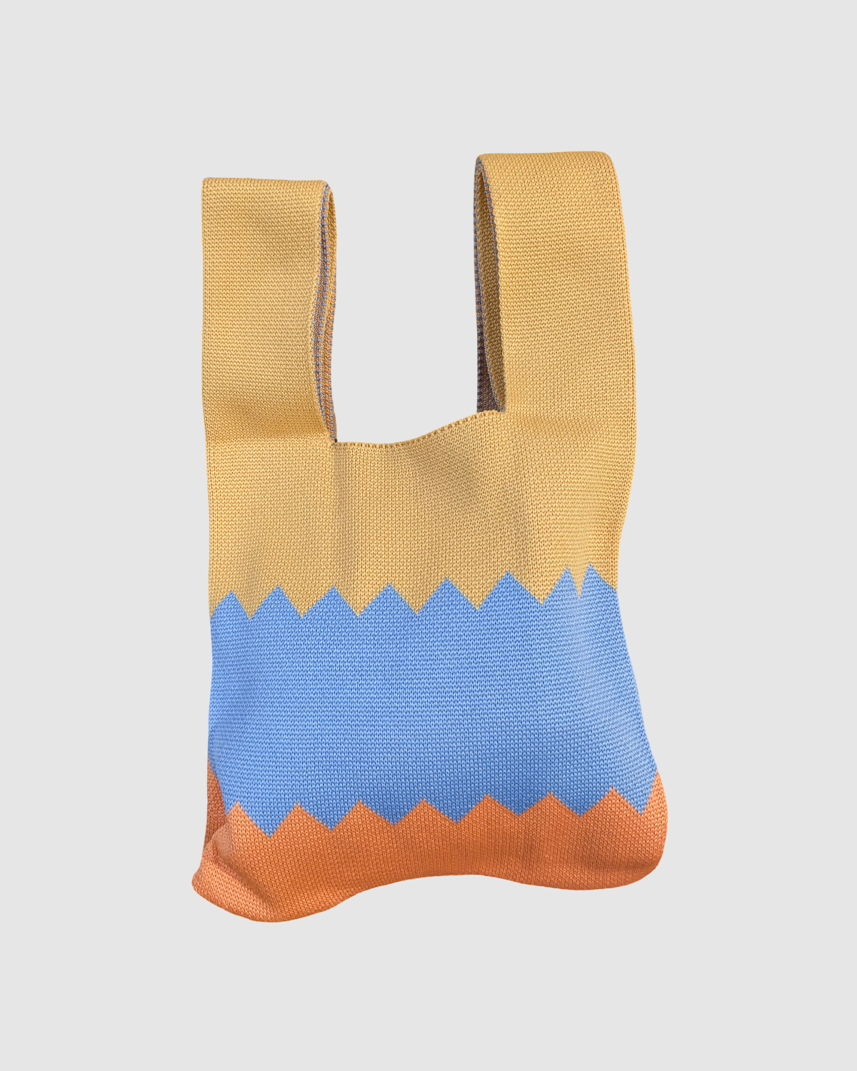 Tote bag fra Sydkorea - Zigzag gul