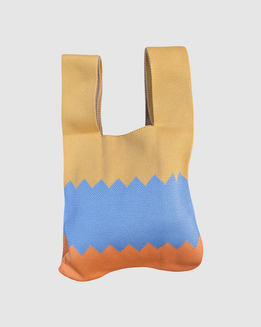 Tote bag fra Sydkorea - Zigzag gul