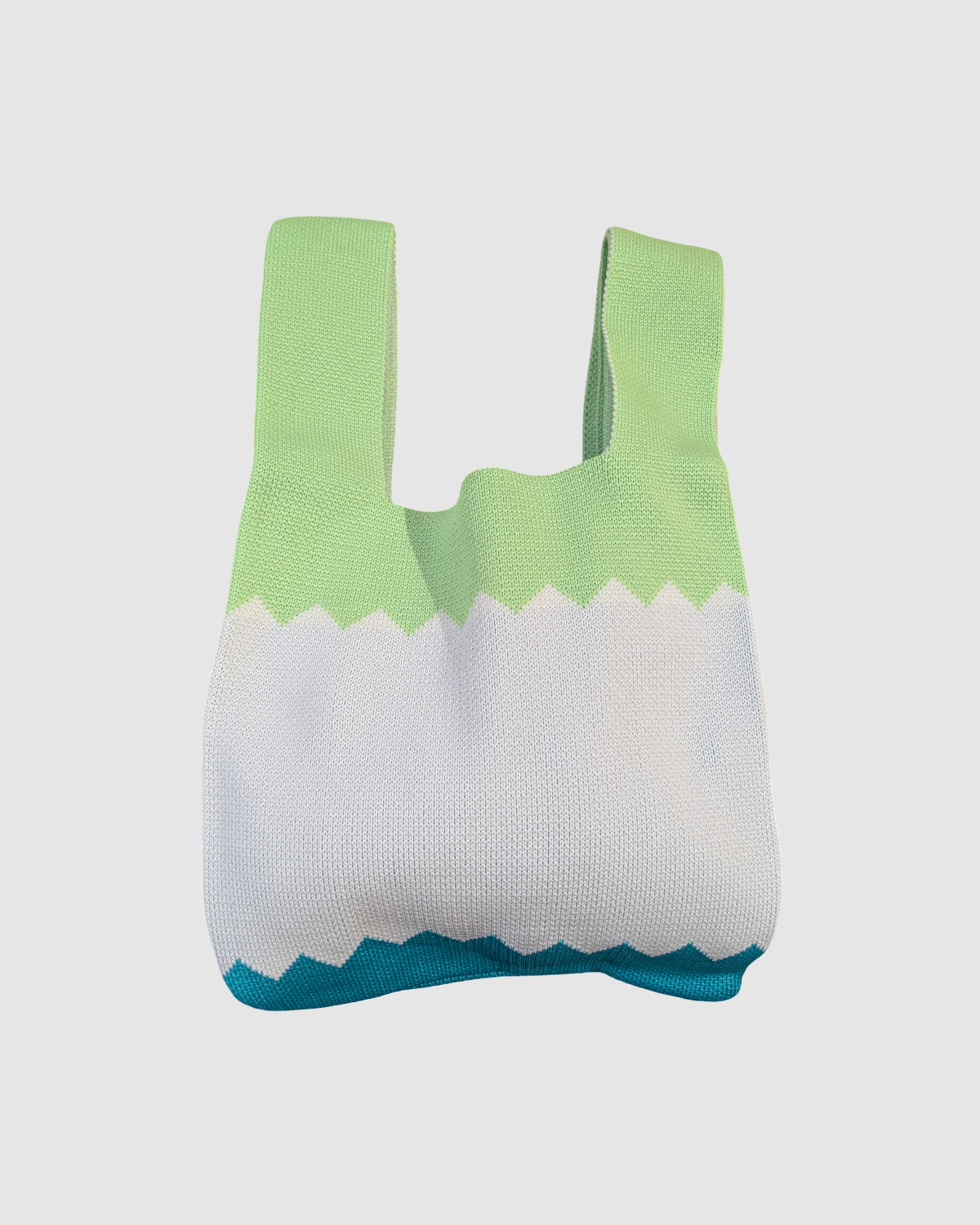 Tote bag fra Sydkorea - Zigzag grøn