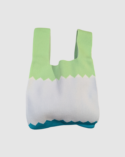 Tote bag fra Sydkorea - Zigzag grøn