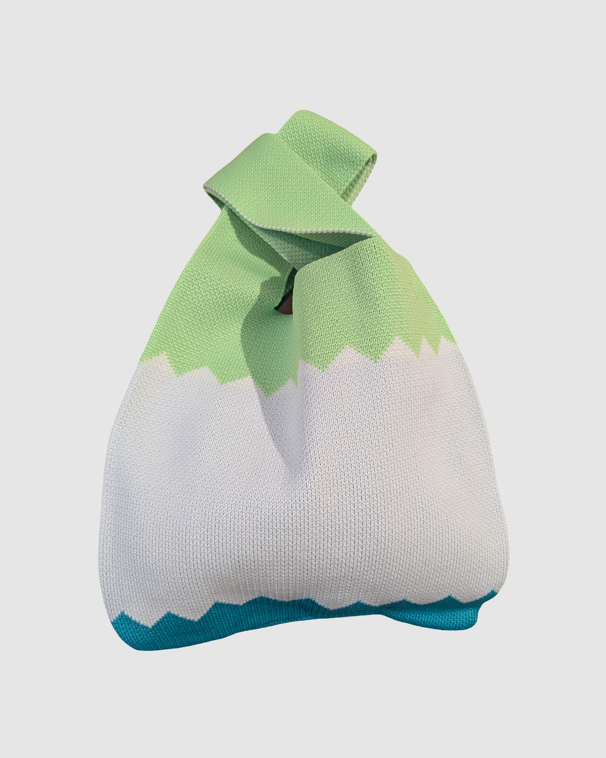 Tote bag fra Sydkorea - Zigzag grøn