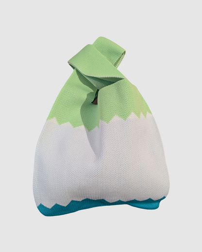 Tote bag fra Sydkorea - Zigzag grøn