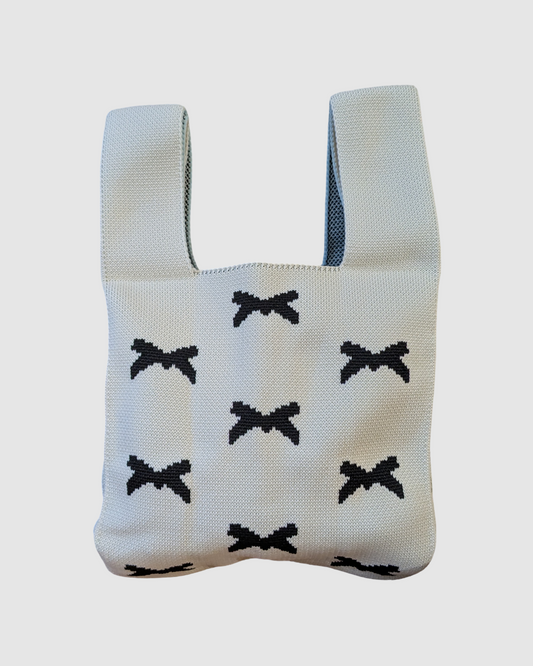 Tote bag fra Sydkorea - Sand med sløjfer
