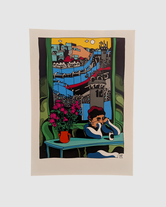 Støtteplakat Stop Annekteringen af Palæstina - Halfdan Pisket