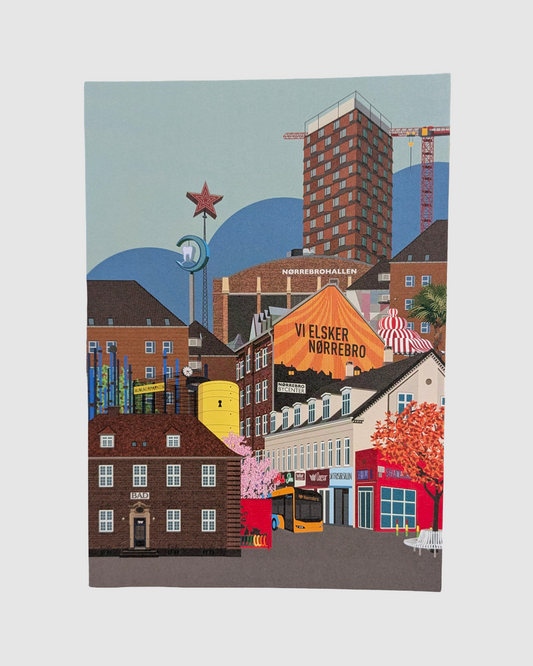 Kort A5 Collage - Vi elsker Nørrebro