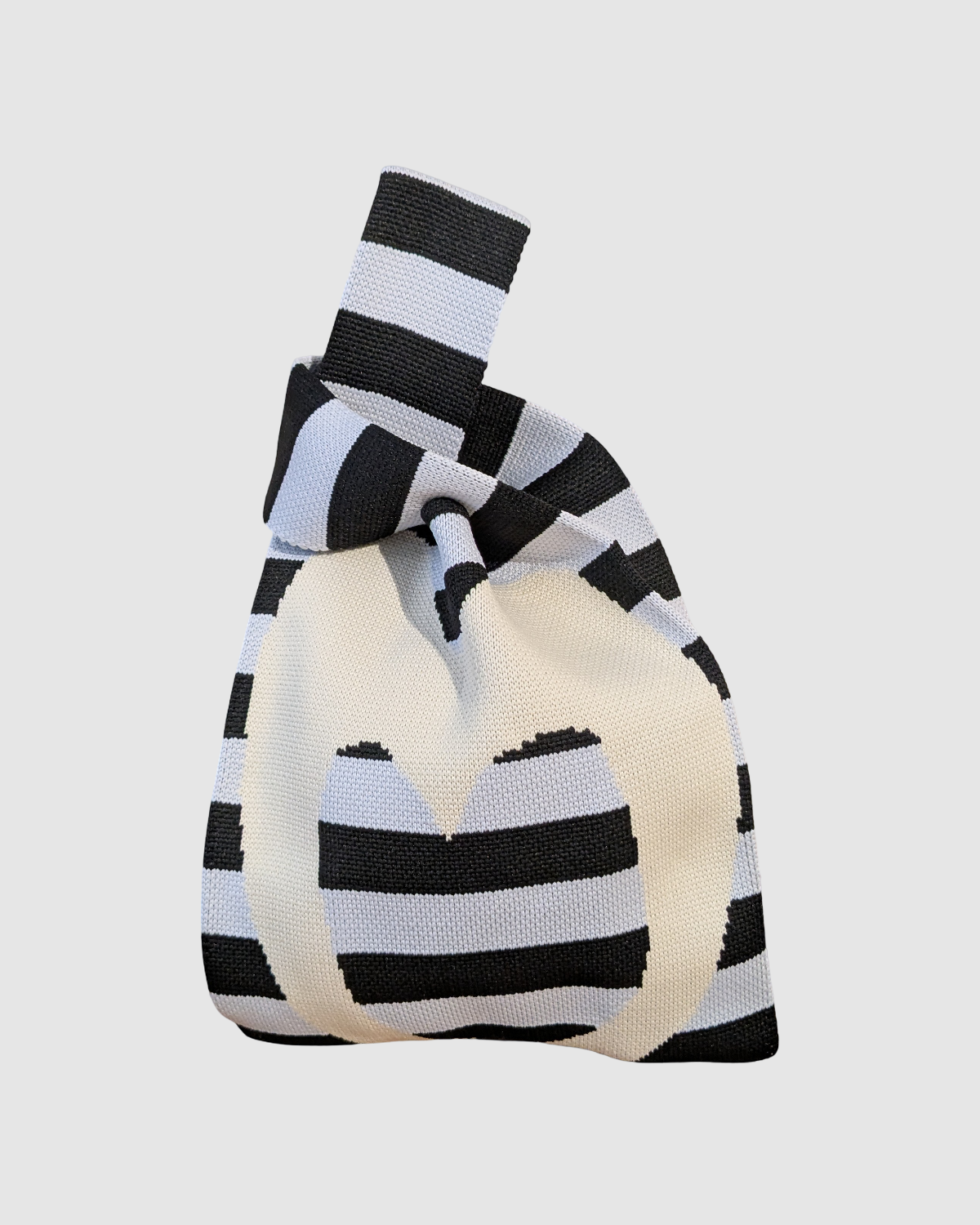 Tote bag fra Sydkorea - Stribet sort