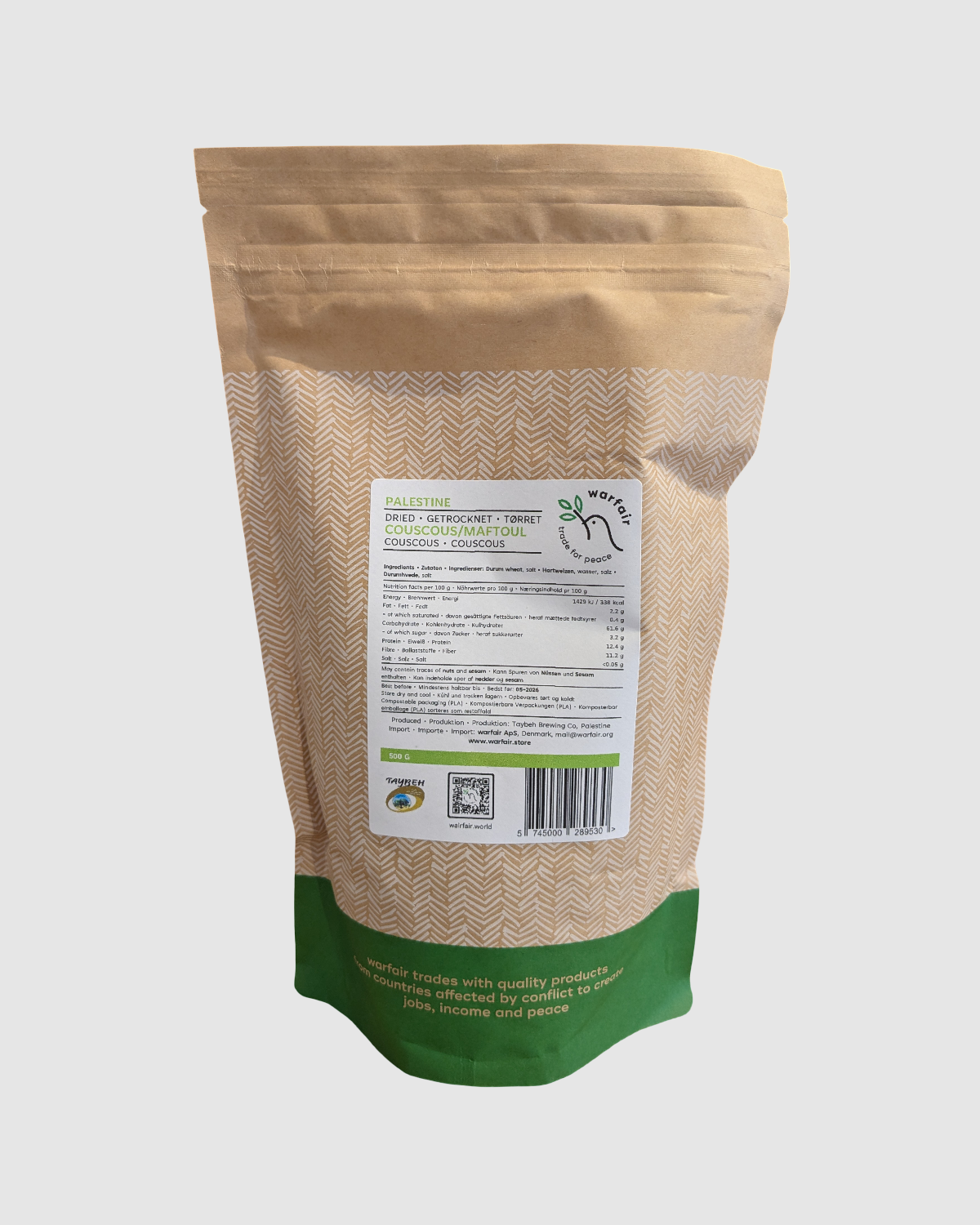 Couscous/Maftoul fra Palæstina