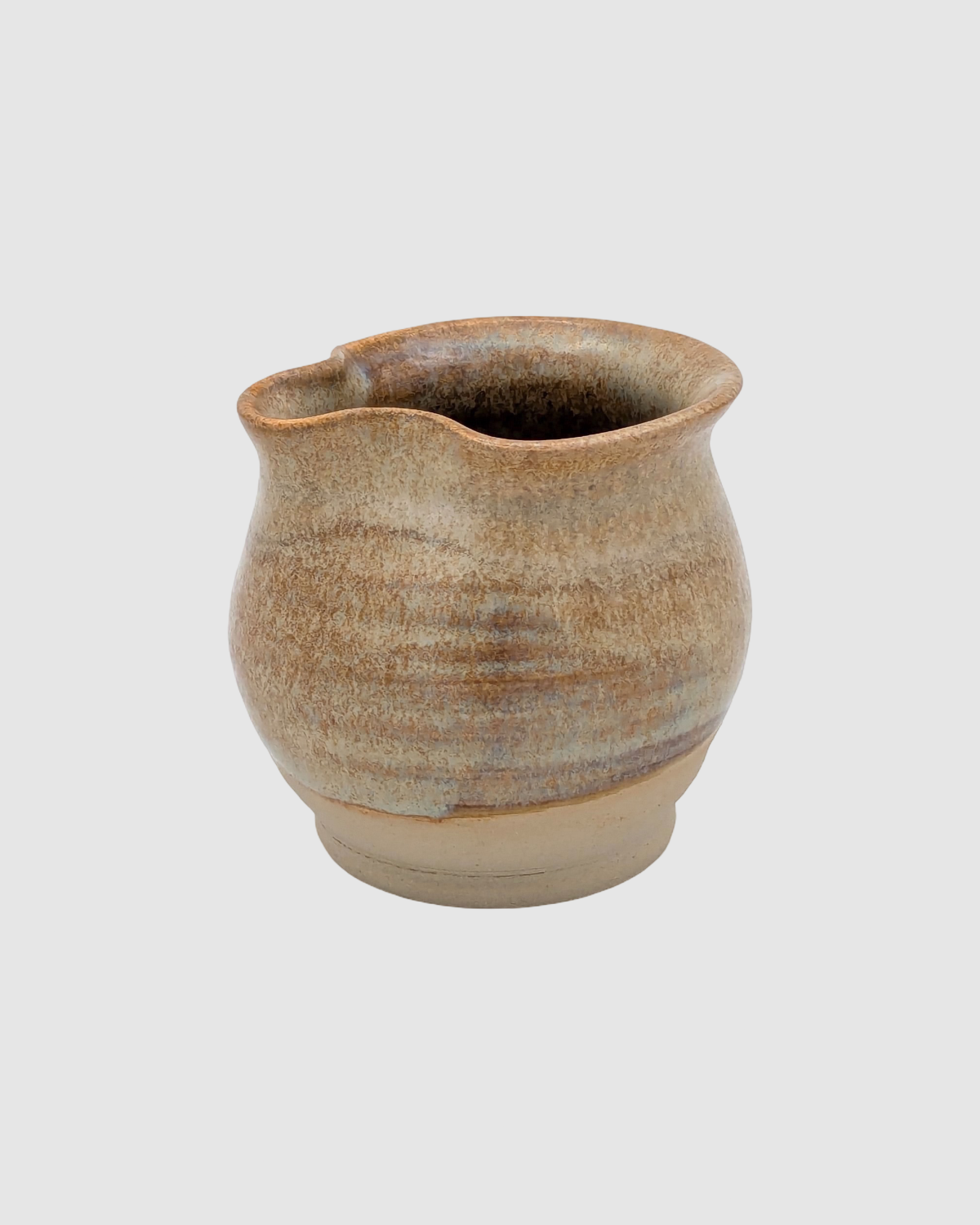 Hånddrejet flødekande fra Fyn - karamelbrun