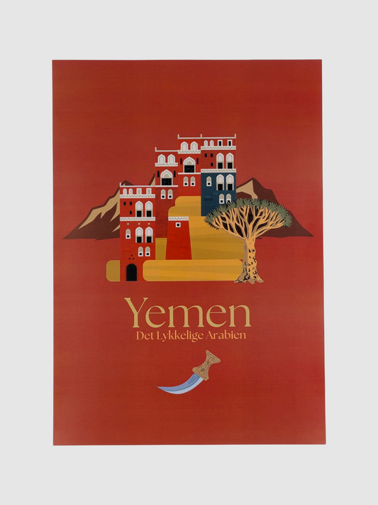 Støtteplakat for Yemen - Rød