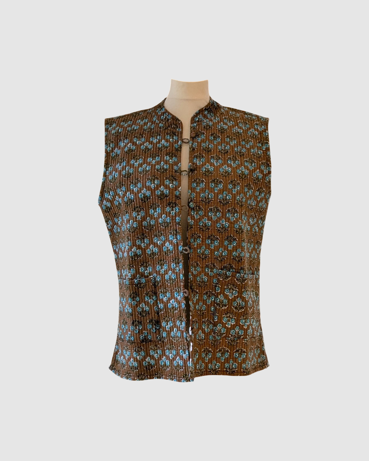 Sommer veste fre Indien - Brun / Zigzag