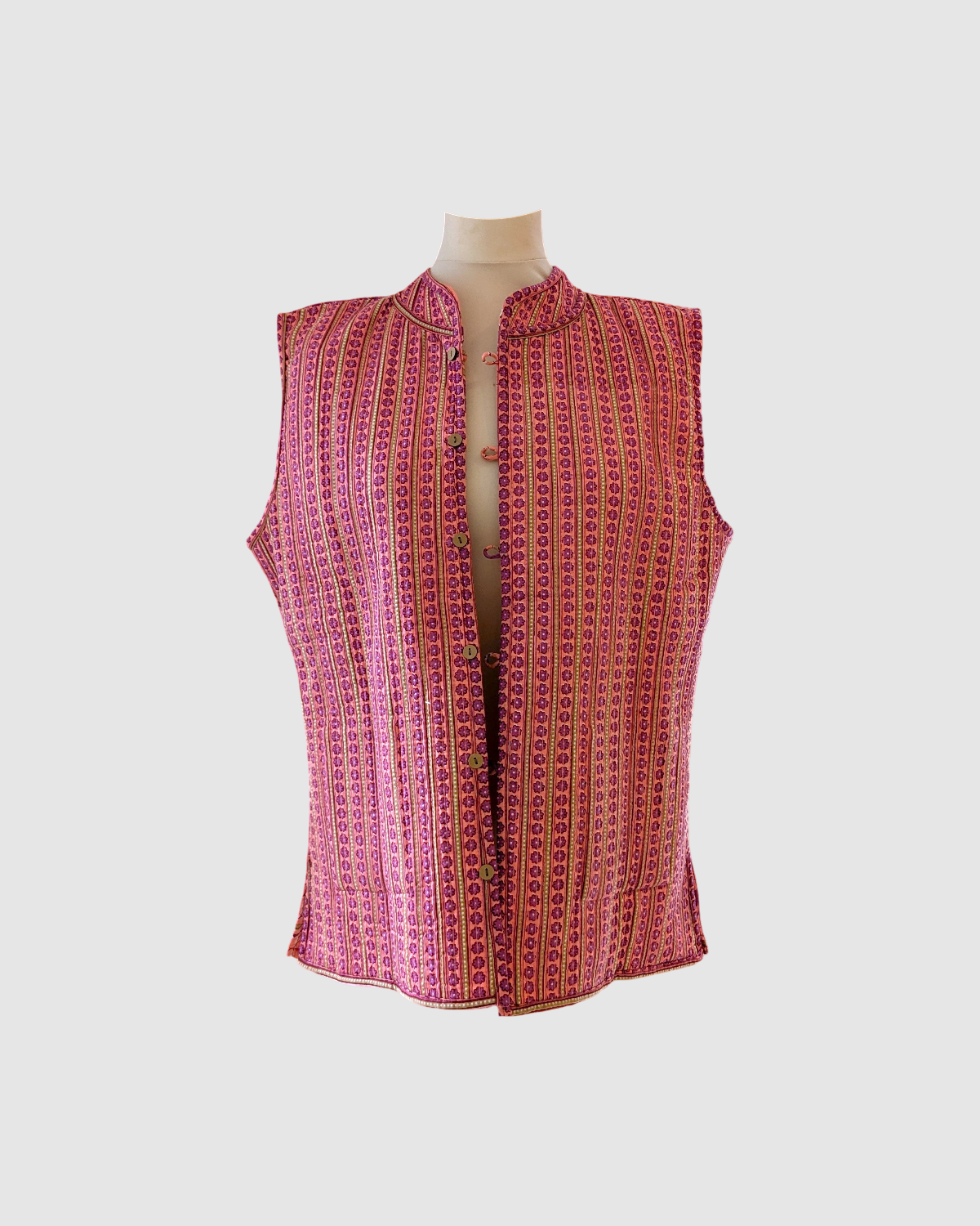 Sommer veste fre Indien - Orange / Blomstret