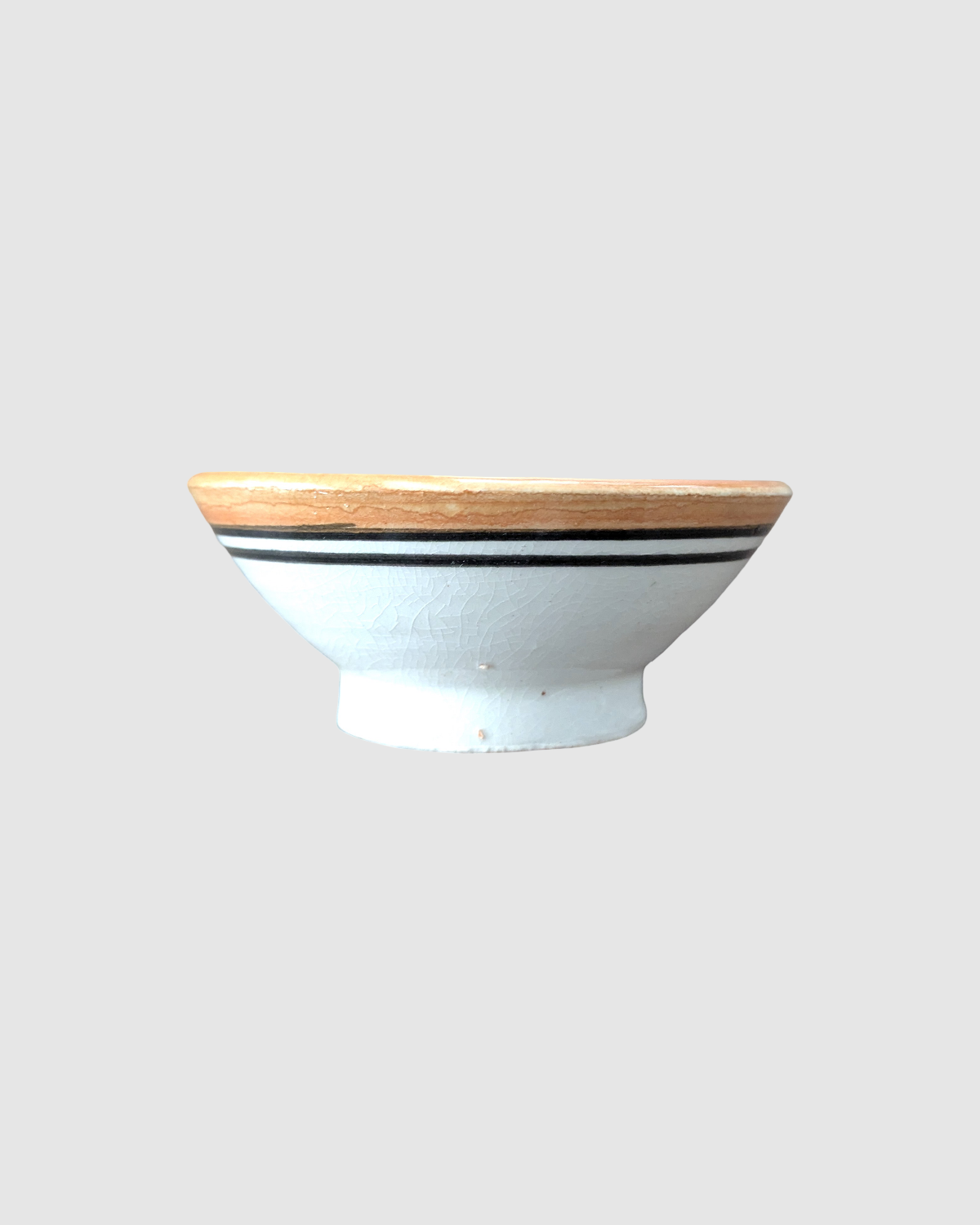 Håndlavet nøddeskål fra Marokko - 9 cm. Orange/gul