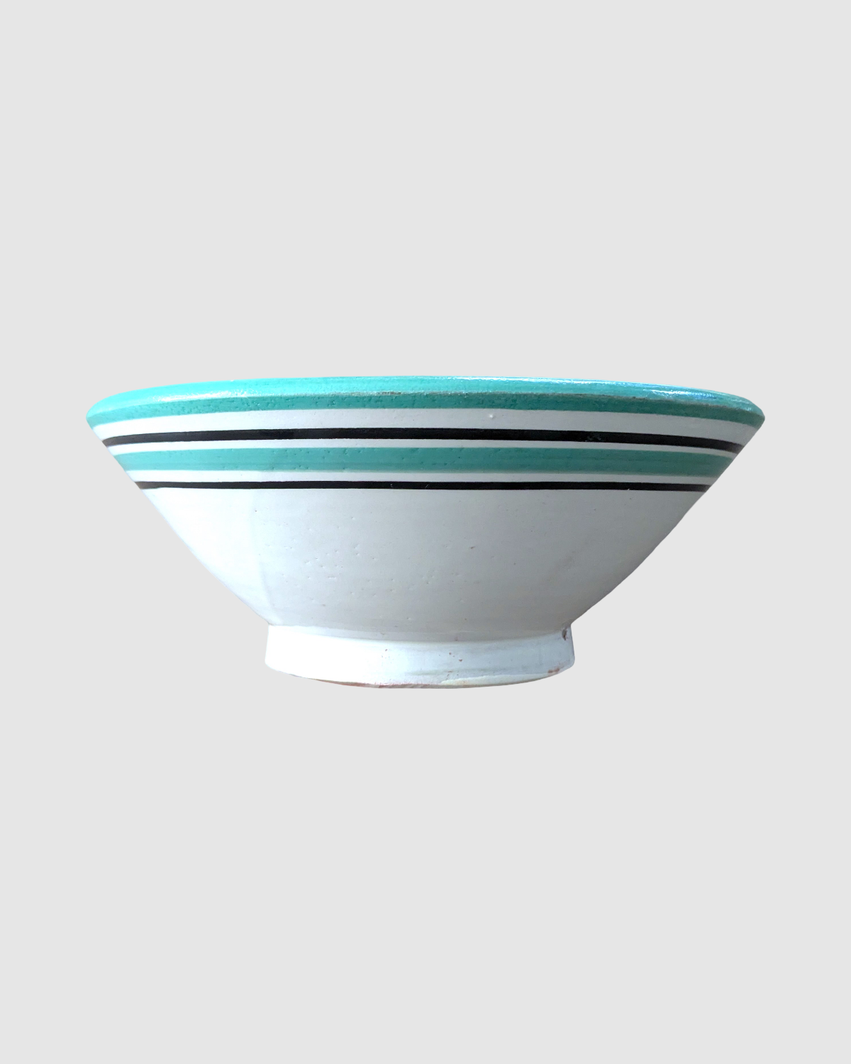 Håndlavet salatskål fra Marokko - 20cm. Mint