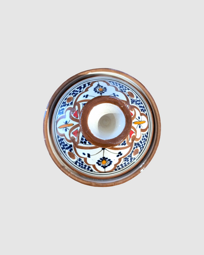 Håndlavet tagine - 16 cm.  Brun