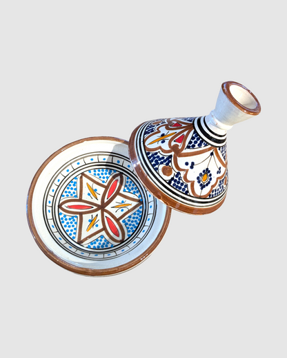 Håndlavet tagine - 16 cm.  Brun