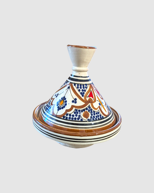 Håndlavet tagine - 16 cm.  Brun