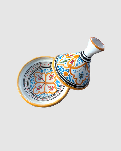 Håndlavet tagine - 16 cm.  Orange