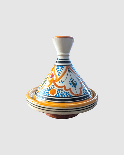 Håndlavet tagine - 16 cm.  Orange