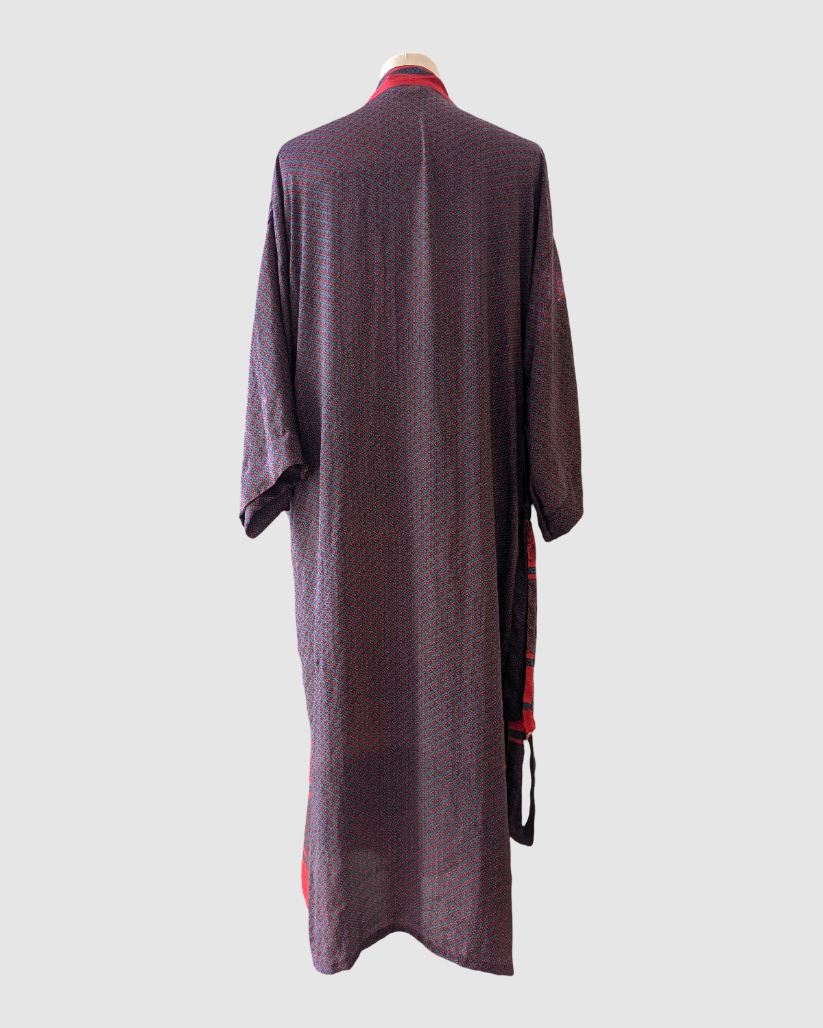 Midi silke kimono håndlavet i Indien - Zoey