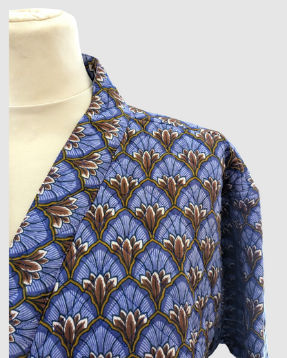 Kantha frakke i bomuld håndlavet i Indien - str. L/XL
