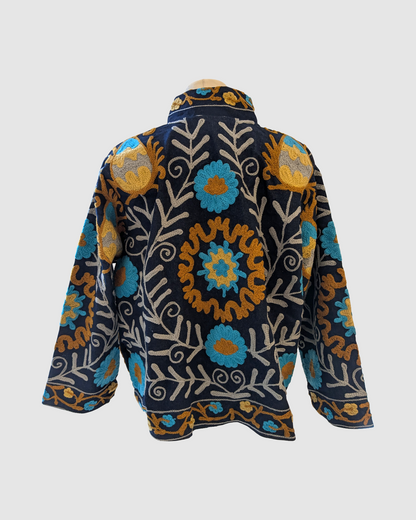 Suzani jakke i denim fra Kashmir - Lima